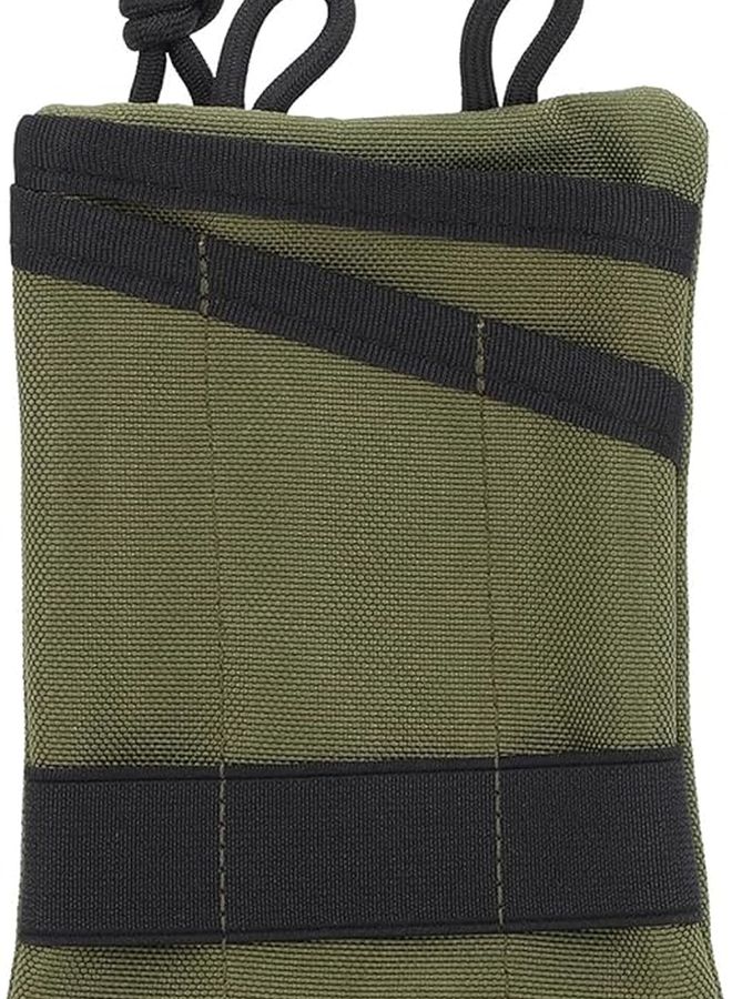 حقيبة تخزين خضراء للخصر حامل بطاقات قماش أكسفورد خفيف الوزن محمول متين للاستخدام في الهواء الطلق - Image 1